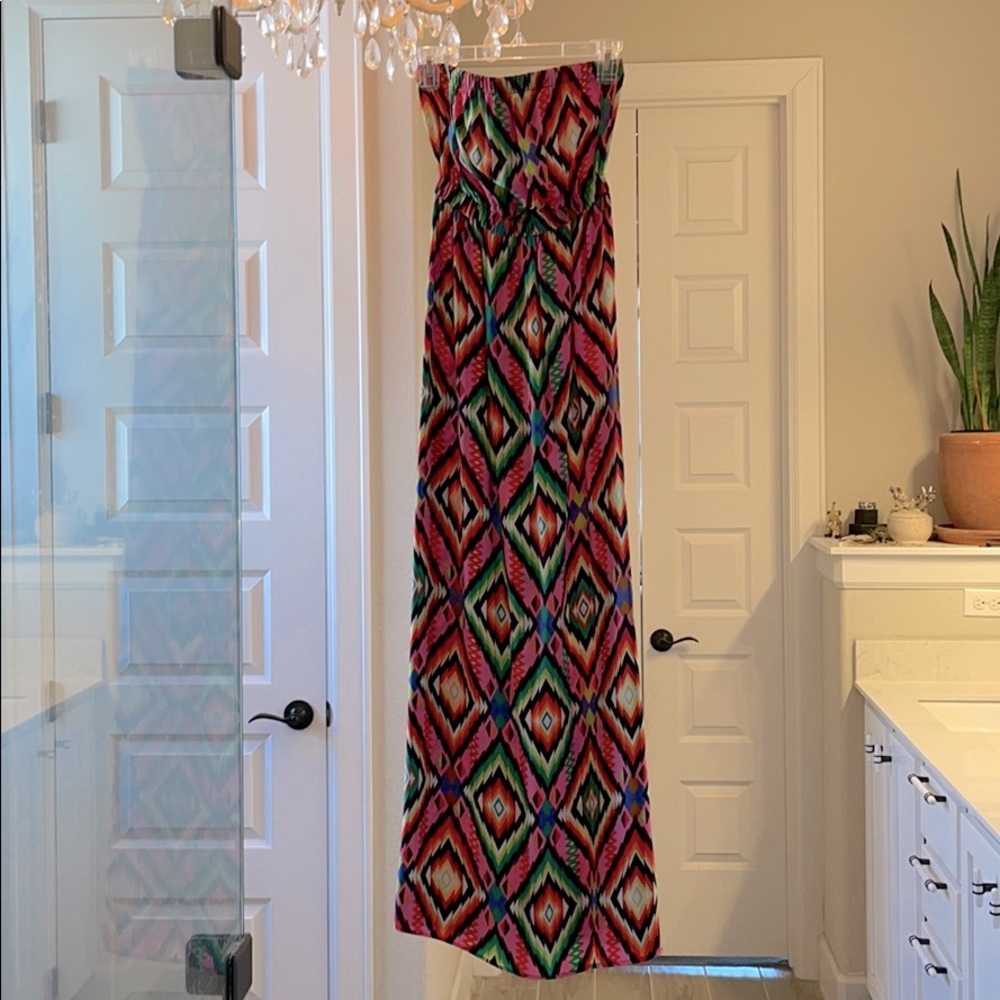 12th Street By Cynthia Vincent Silk Maxi Dress